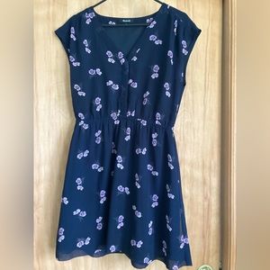Madewell purple flowers dress womens 8